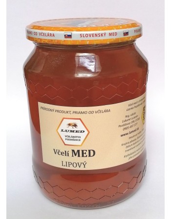 Lipový včelí med od včelára...