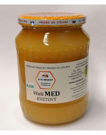 Kvetový včelí med RAW letný...